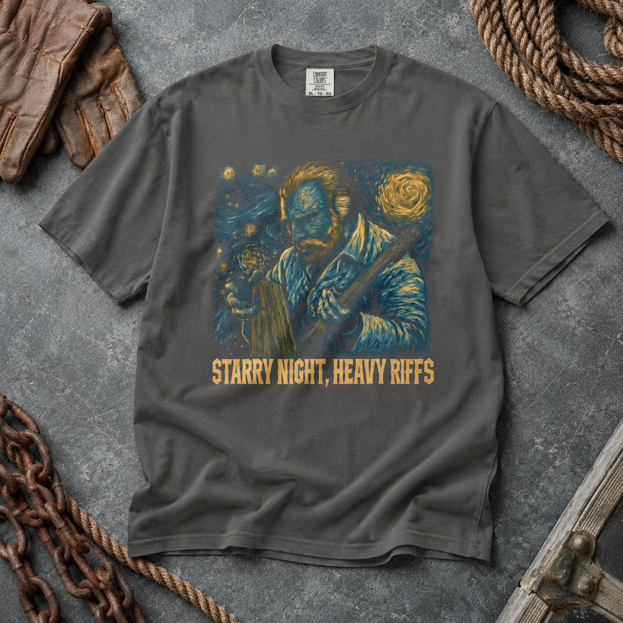 Vincent van Gogh - "Starry Night, Heavy Riffs"