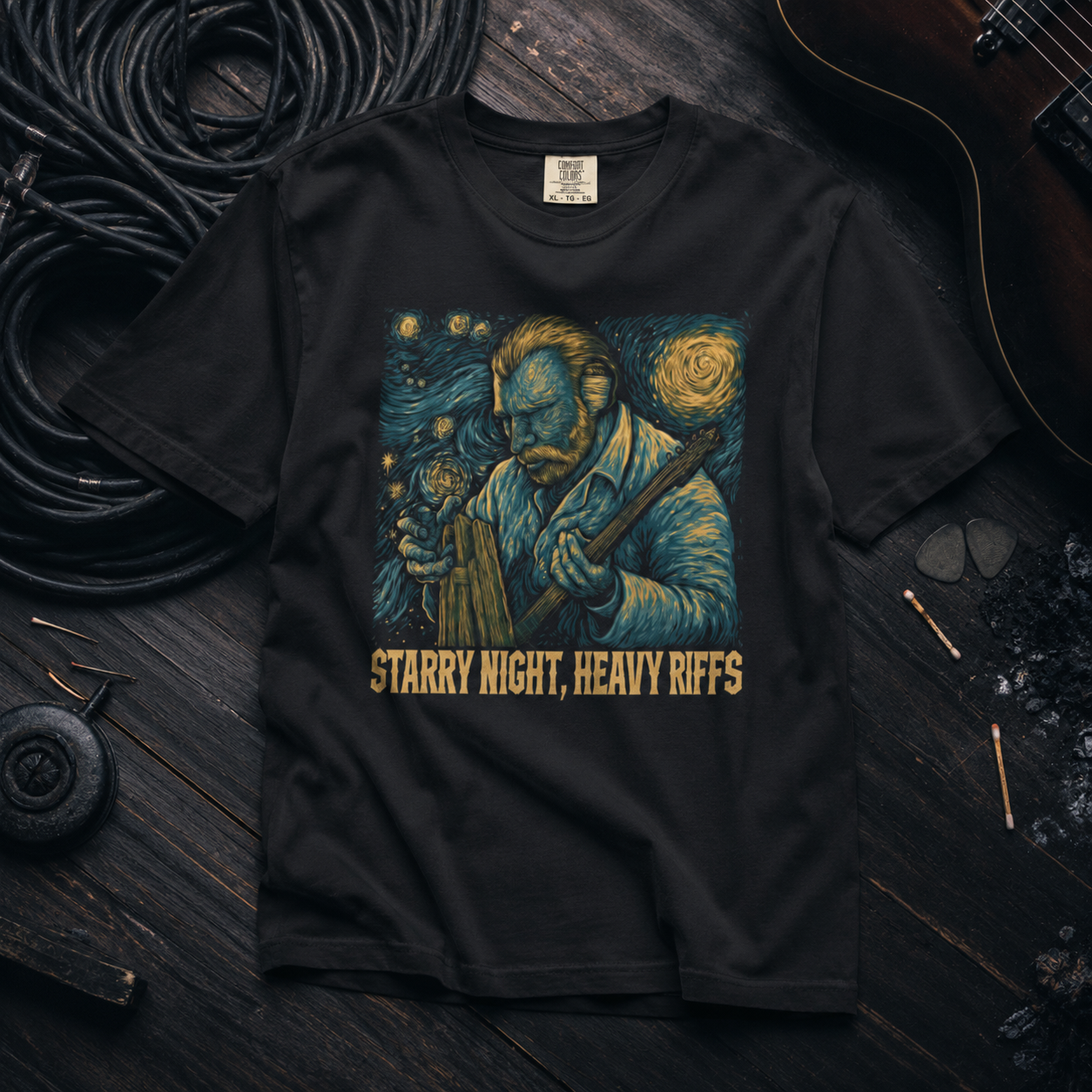 Vincent van Gogh - "Starry Night, Heavy Riffs"