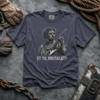 shirt mockup for Julius Caesar - "Et Tu, Brutalist?"