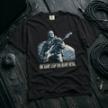 shirt mockup for Neil Armstrong - "One Giant Leap for Heavy Metal"