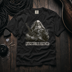 shirt mockup for Leonardo da Vinci - "Blueprints for Destruction"