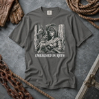 shirt mockup for Cleopatra - "Embalmed in Riffs"