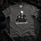 Pepper shirt mockup for Winston Churchill - "Never Surrender the Encore"