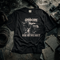 Black product mockup for Grindcore - Blink and You'll Miss It