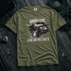 Hemp shirt mockup for Grindcore - Blink and You'll Miss It