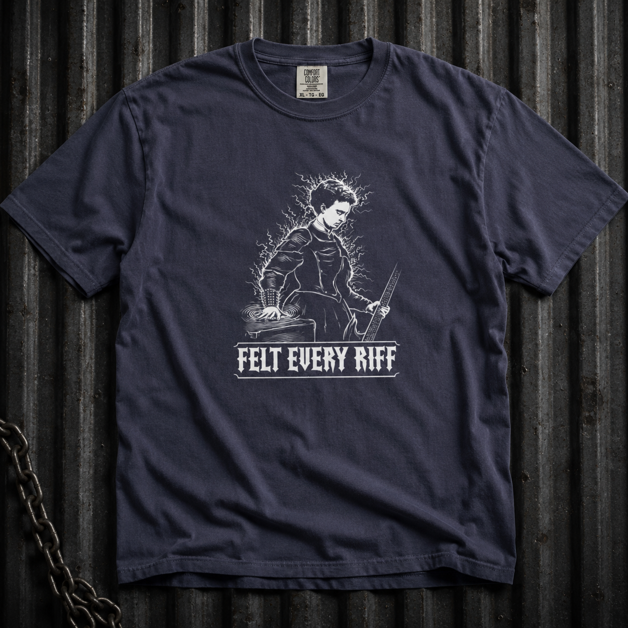 Helen Keller "Felt Every Riff" Tee