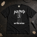 Black product mockup for Mitch Hedberg "Not That Intense"