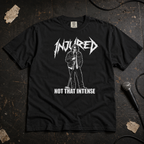 Black product mockup for Mitch Hedberg "Not That Intense"