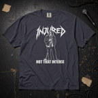 Navy product mockup for Mitch Hedberg "Not That Intense"