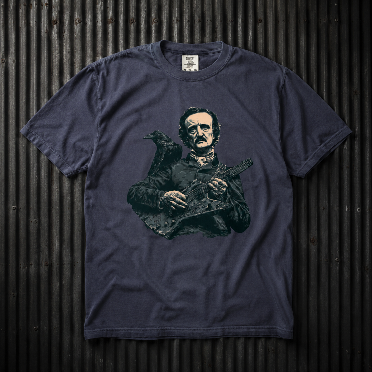 Edgar Allan Poe "Quoth the Riff" Tee