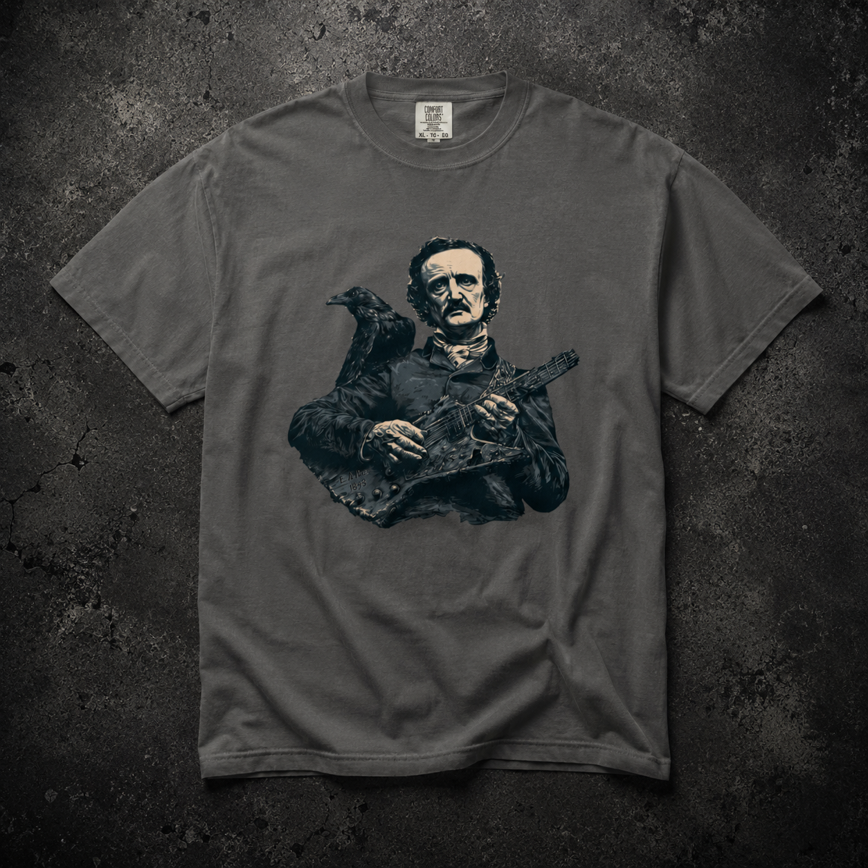 Edgar Allan Poe "Quoth the Riff" Tee