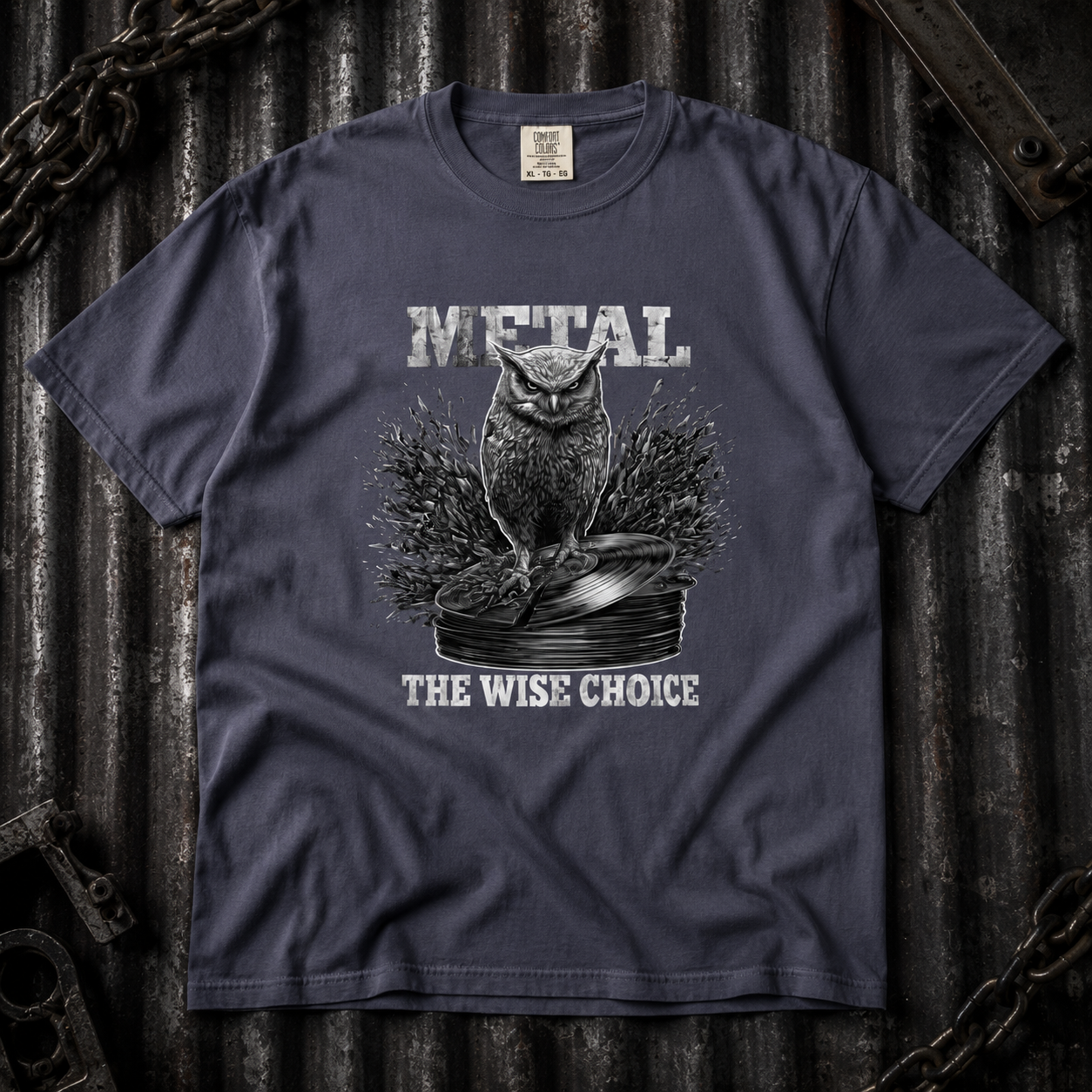 Owl "Metal: The Wise Choice" Tee