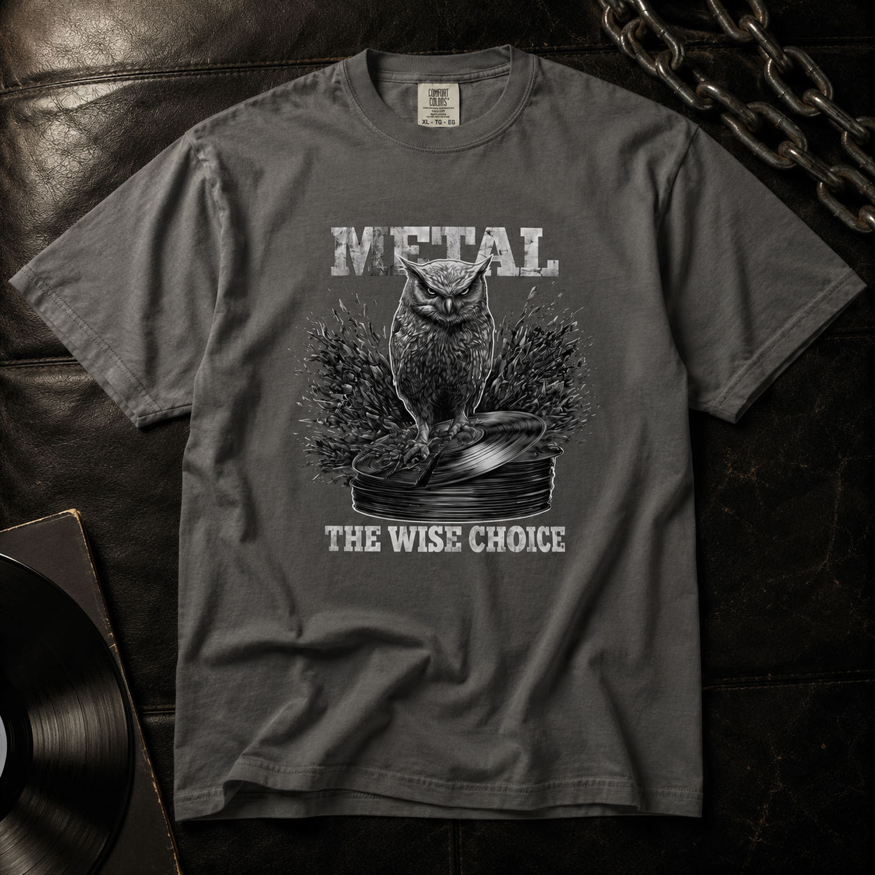 Owl "Metal: The Wise Choice" Tee