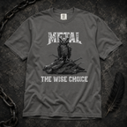 Pepper shirt mockup for Owl "Metal: The Wise Choice"