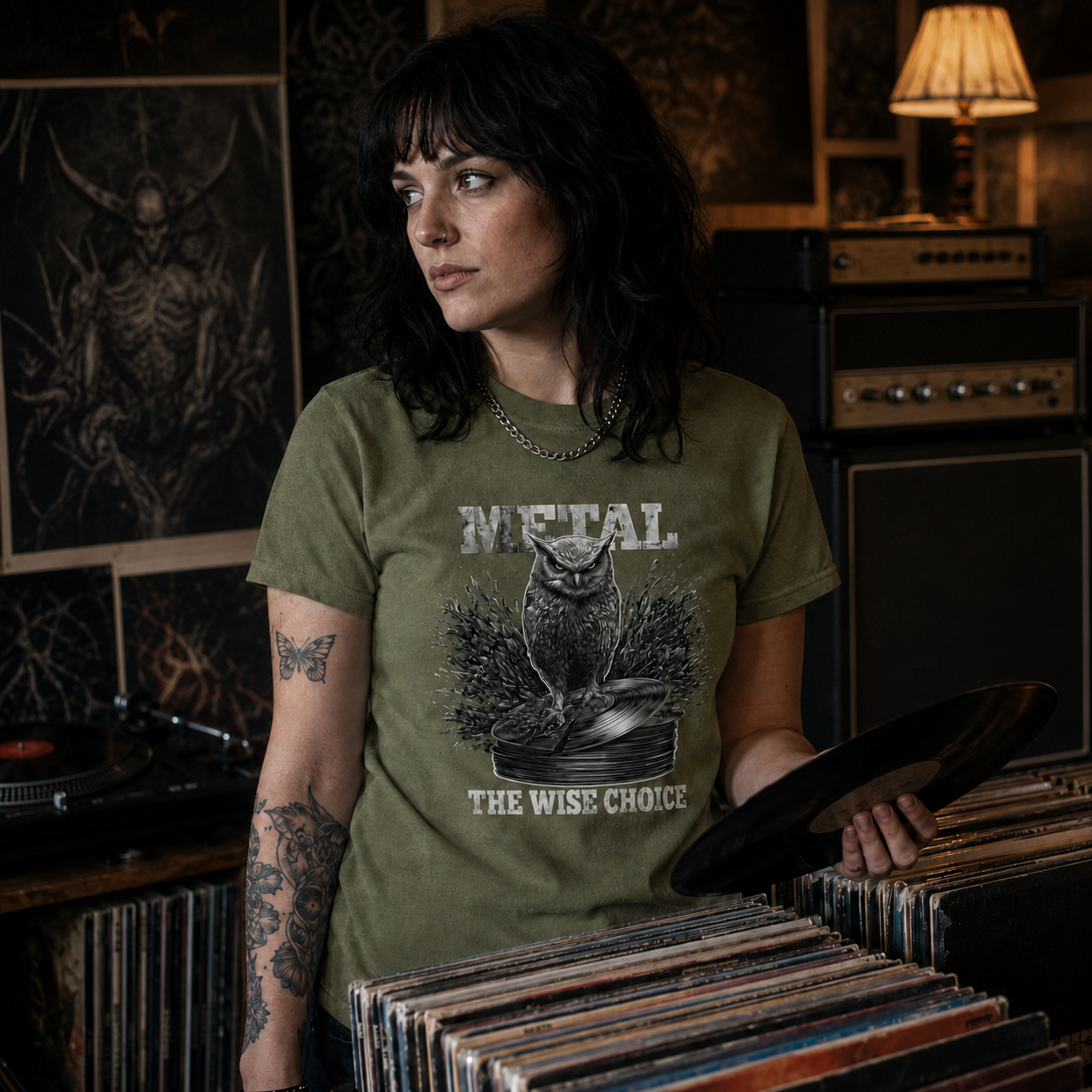 Owl "Metal: The Wise Choice" Tee